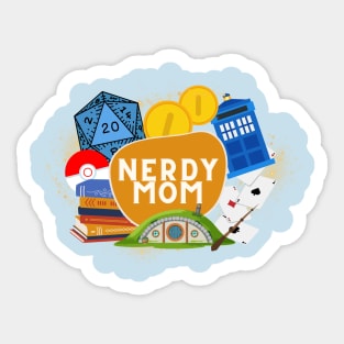 Nerdy Mom Design Sticker